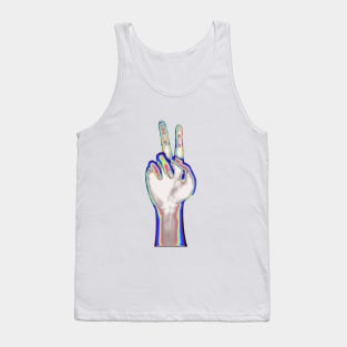 Holographic Hand Inside Tank Top